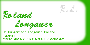 roland longauer business card